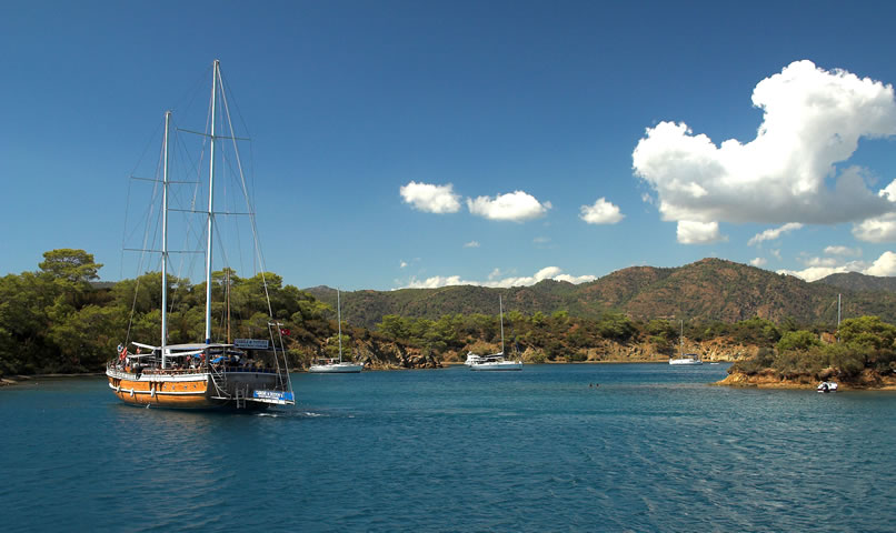  Göcek resimleri, Göcek koyları ve mavi yolculuk