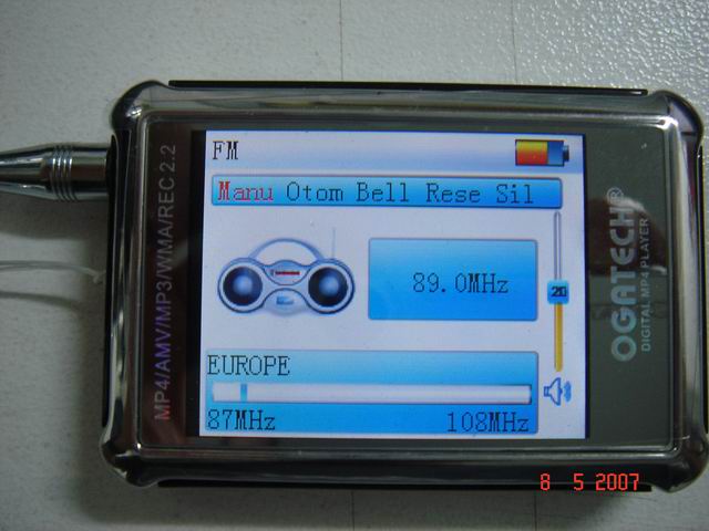  ogatech OG-055 nasıl bir mp4 player yardım pls.