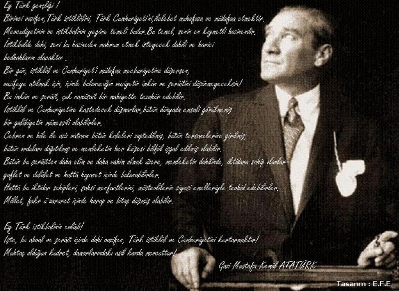  Atatürk'ün Gençliğe Hitabesi ve birkaç sözü