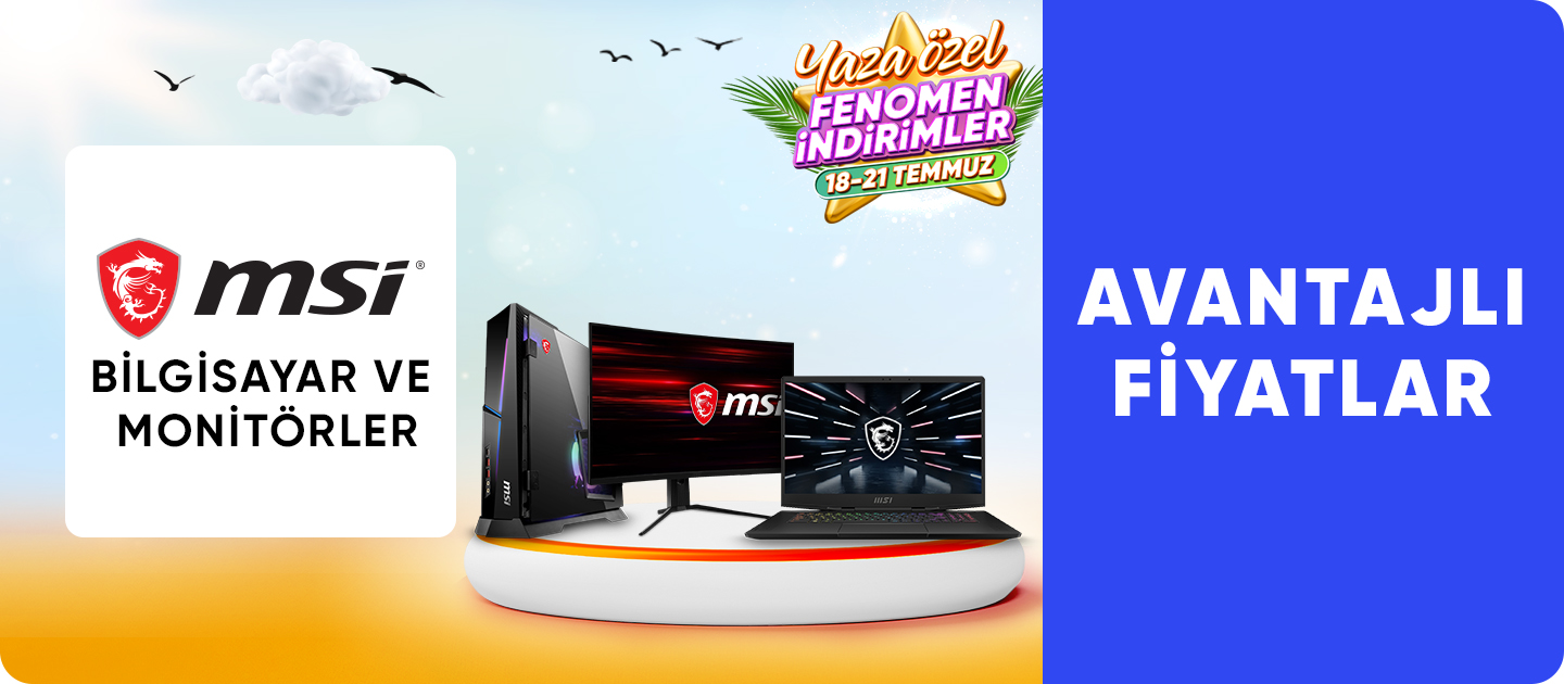 Seçili MSI Bilgisayar ve Monitörlerde Hepsiburada İndirimi!