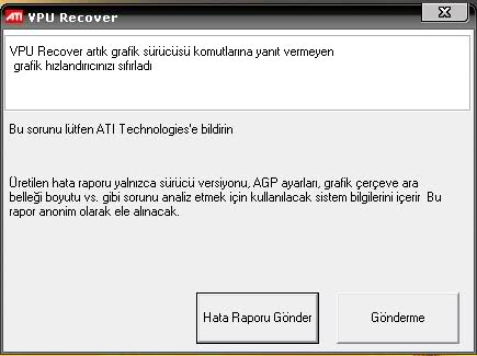  Ati Radeon x1650 vpu recover hatası
