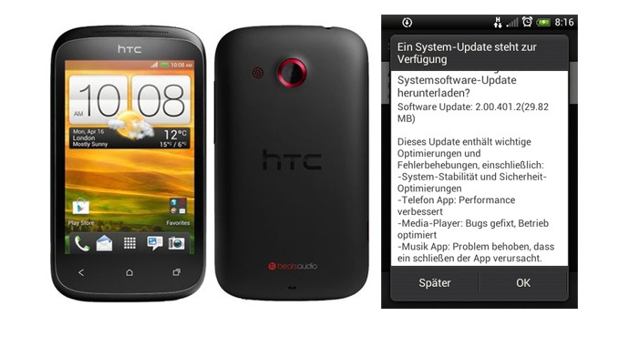  HTC Desire C Güncelleme -