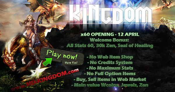 KINGDOM | x60 | Dynamic Exp | No WEBSHOP, No Fo, No Max | OPEN 12 APRIL