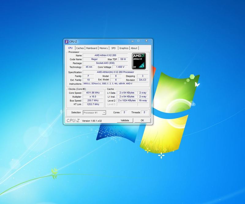  Athlon II x2 260 OC