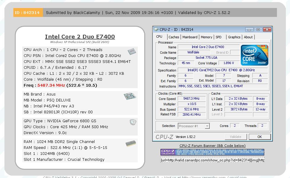  E7400 İşlemci Overclock yaptım ( Daha doğrusu yapmaya calıstım )