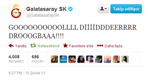  Drogba'nın Gol Sevinci