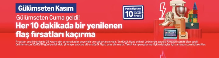 Amazon Gülümseten Kasım indirimleri bugün bitiyor: Son şanslar!