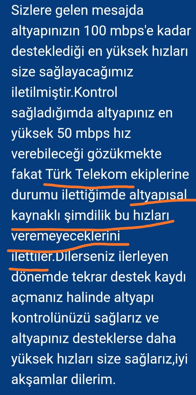 Paket yükseltmek için Türk Telekom'un çalışma yapmasını mı beklemem gerekiyor? 