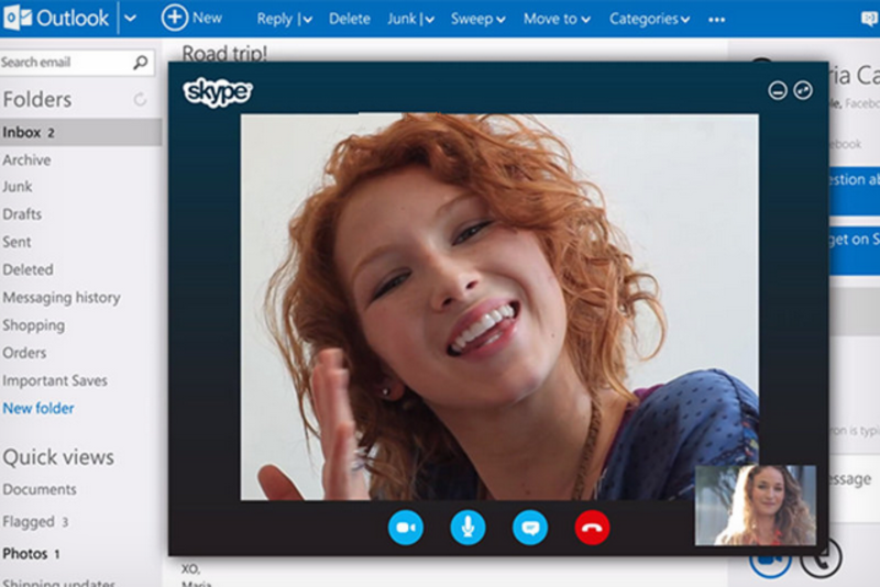  Outlook.com için Skype’a HD video desteği ile görüntülü konuşmak