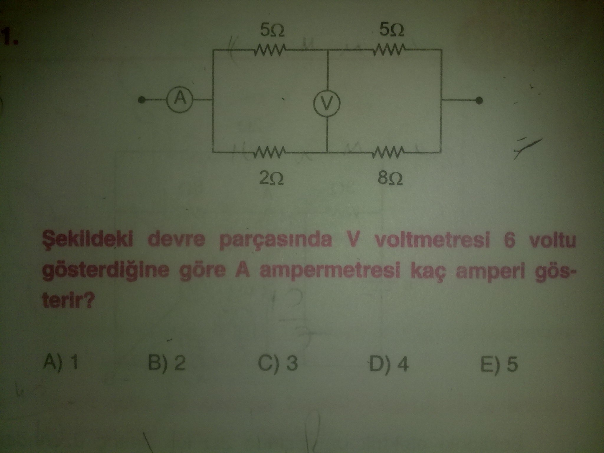  fizik elektrik Sorusu yardım