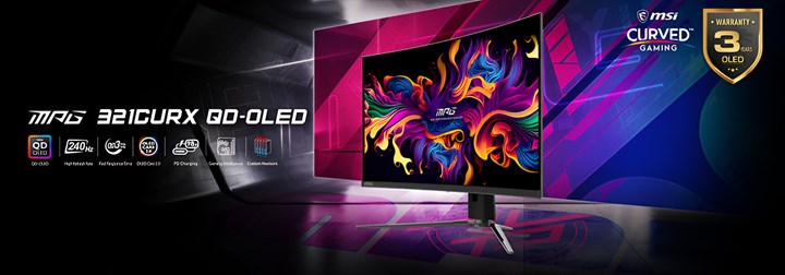 MSI ilk 32 inçlik kavisli QD-OLED 240Hz oyuncu monitörünü duyurdu