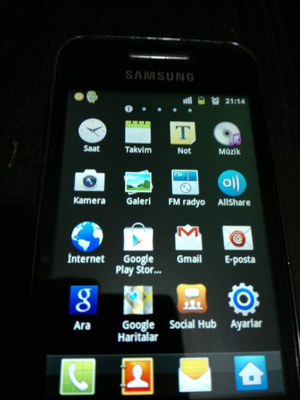  samsung GALAXY Ace GT-5830İ FİYATI DÜŞÜRDÜM