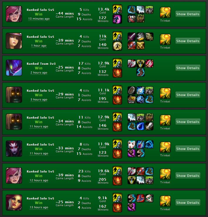  7 win streak ve gümüş 1