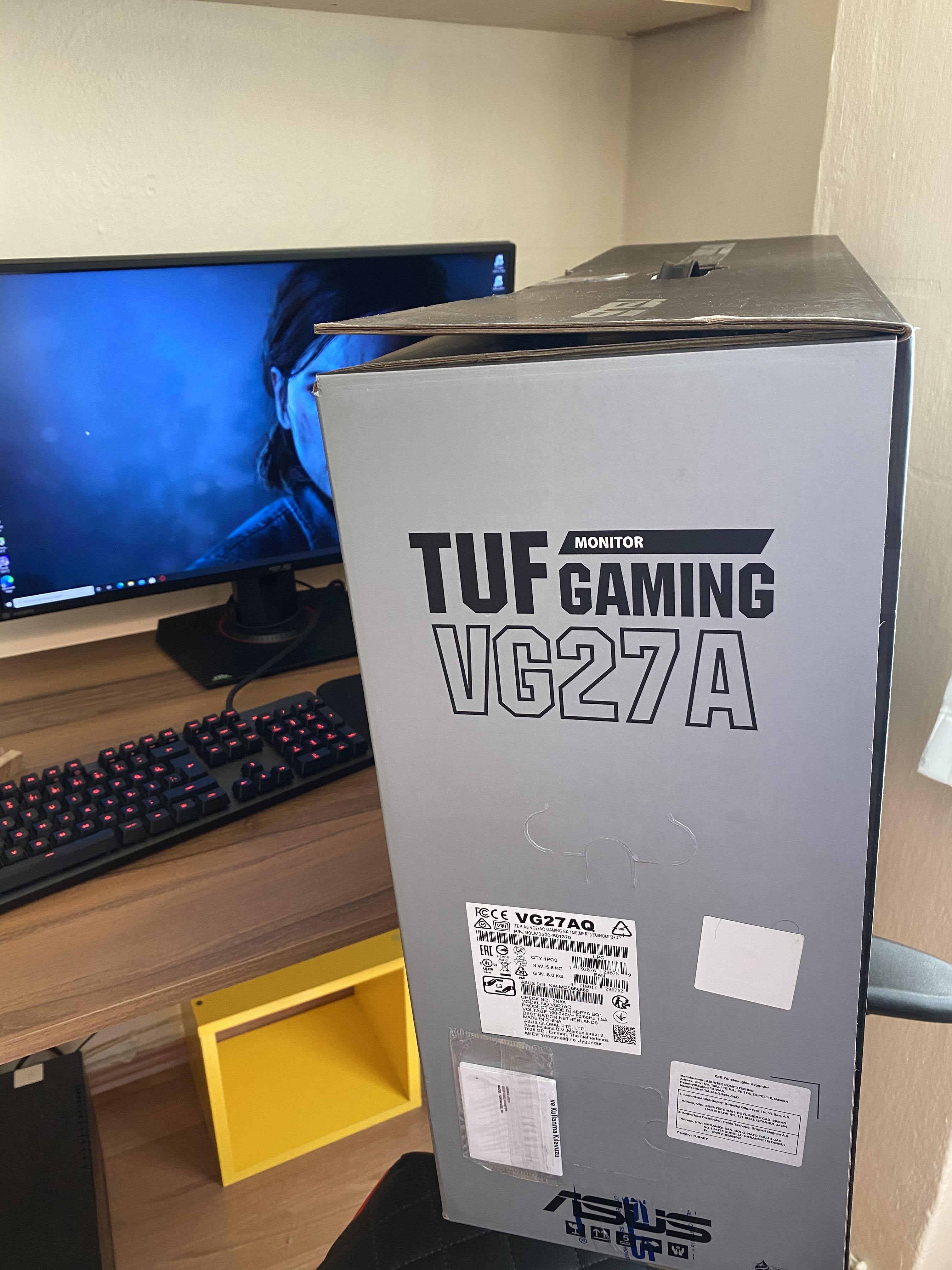 Satilik Asus Tuf Gaming Vg27aq 2k 144hz Oc Ile 165hz G Sync Ips Monitor