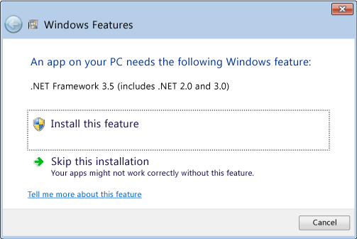 .NET Framework 3.5'i Windows 8'e yükleyememe