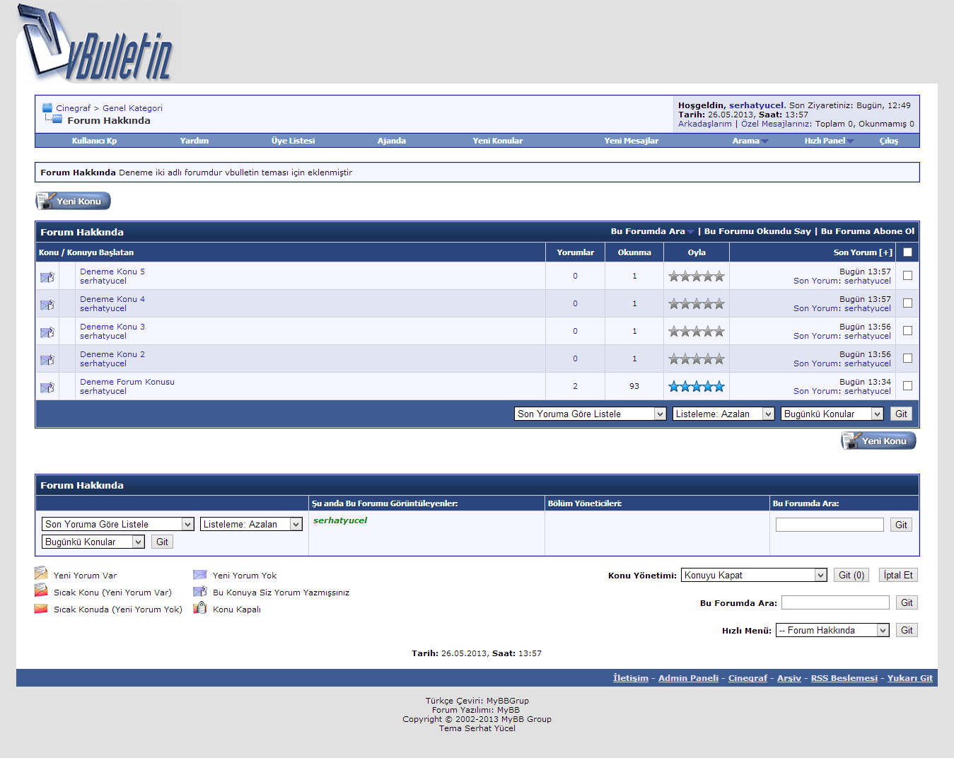  Mybb Vbulletin Tema [BENZER]