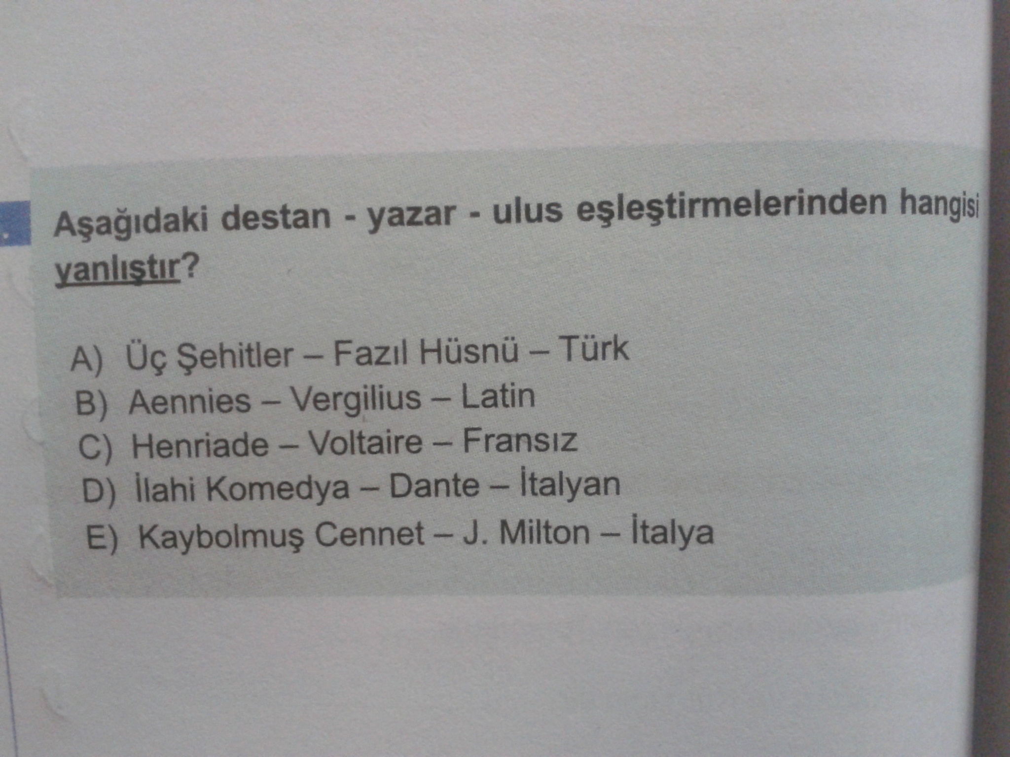  İslamiyet öncesi Türk Edebiyatı(Birbirinden güzel 3 soru)