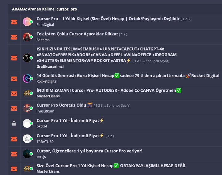 Cursor, öğrenciler için ücretsiz abonelik programını Türkiye’ye kapattı