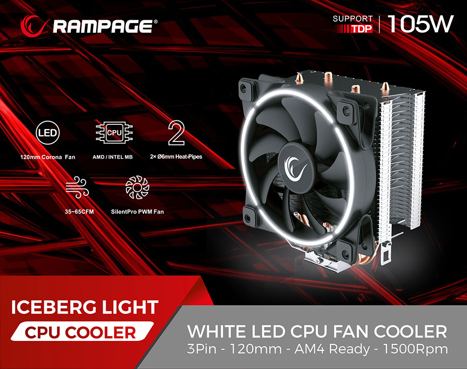Rampage ICEBERG LIGHT Fan nasıl bir soğutucu?