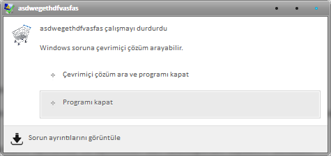  asdwegethdvasfas çalışmayı durdurdu