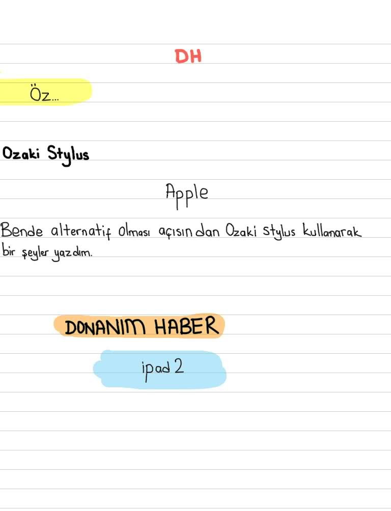  İPAD'i Defter gibi Kullanabilirmiyim ,Neler gerekiyor ?? (İpad'de NoteTaking)