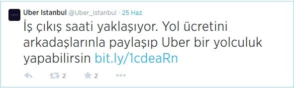  Lüks araç çağırma uygulaması Uber İstanbulda.İlk 2 yolculuk 50 TL indirimli
