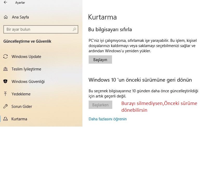 windows 10 2004 güncelleme sonrasında pc kasmaya başladı boşta kullanımda bile kasıyor