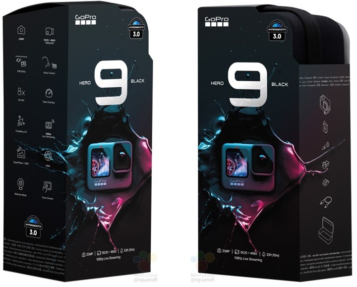 GoPro Hero 9 Black detaylandı: 5K desteği ve daha büyük bataryayla geliyor