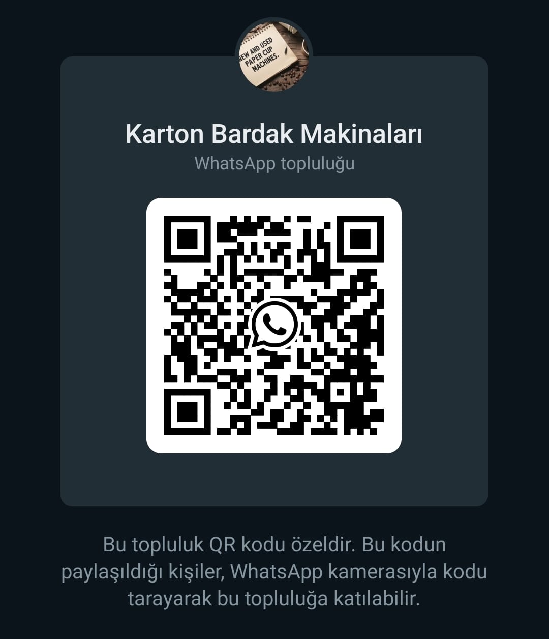 Karton bardak üretme işi yapmak isteyenler buraya