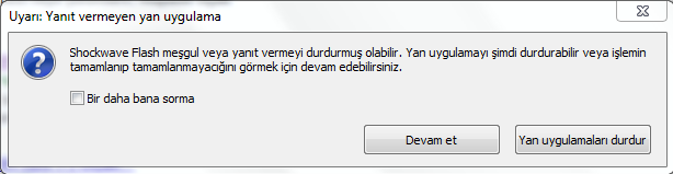 Adobe Flash Player Sorunu !