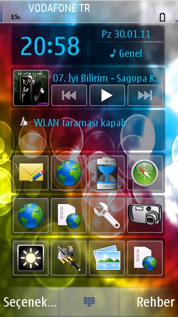  Güncellendi.Nokia 5800,5530,n97,5230 ve tüm s60_v5 'ler için FULL Tema