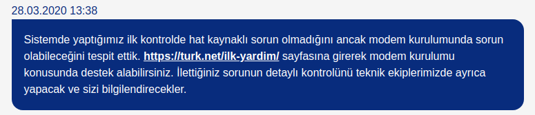 Türknet bağlantısı giden varmı?