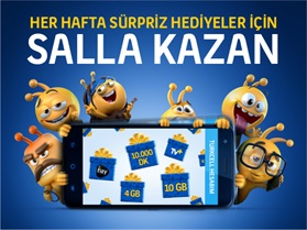 Turkcell 4.5G Salla Kazan ve Katlanan İnternet Kampanyası (YENİ)