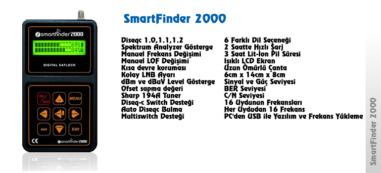  Satılık Smartfinder 2000 Uydu Bulucu