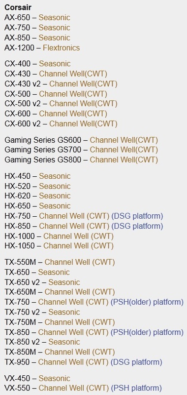  corsair vs 650 vs seasonic 620w