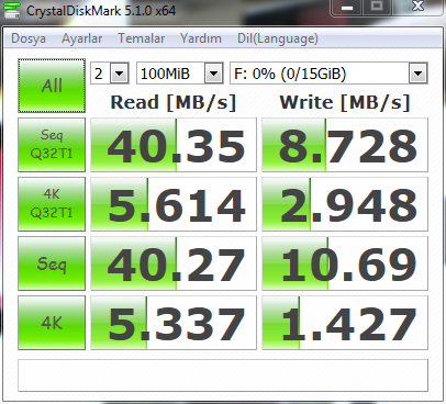  FLASH DISK TEST BAŞLIĞI!!!