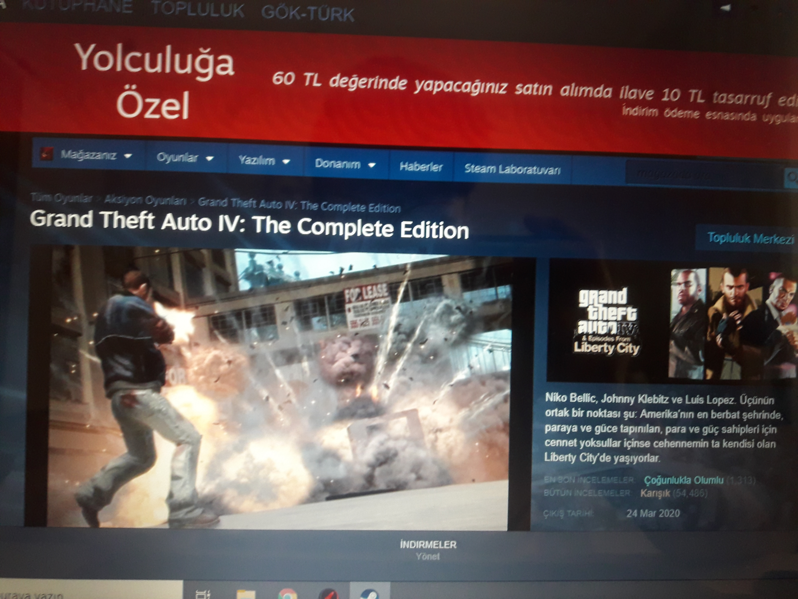 TOT GAME on Instagram: GTA IV: The Complete Edition, Steam'de 25 Ağustos'a  kadar %70 indirimde. 109 TL 🔻 33 TL