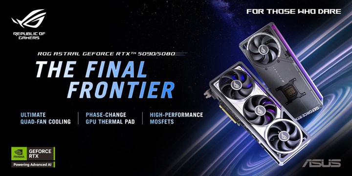 ASUS, Nvidia GeForce RTX 50 Serisi ekran kartlarını duyurdu