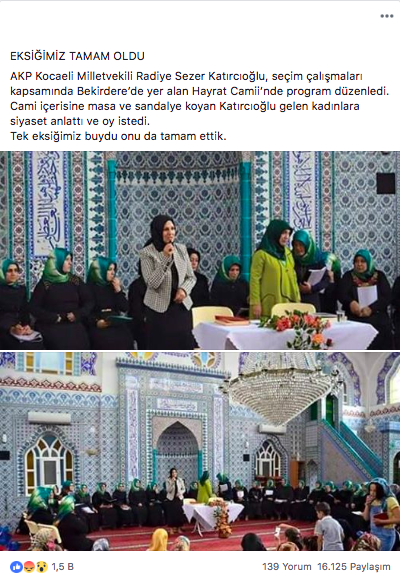 İzmir'de camilerden dombra çalınması rezaleti