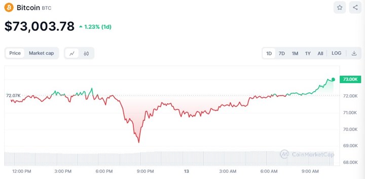 Bitcoin’de rekor üstüne rekor: 73 bin dolar oldu!