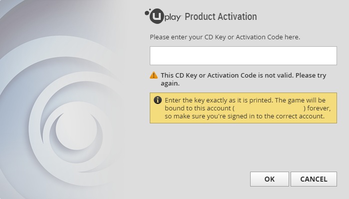 Please enter your again. Ключ Uplay. Uplay активация ключа. Ubisoft activation code. Ключ активации Ubisoft connect.