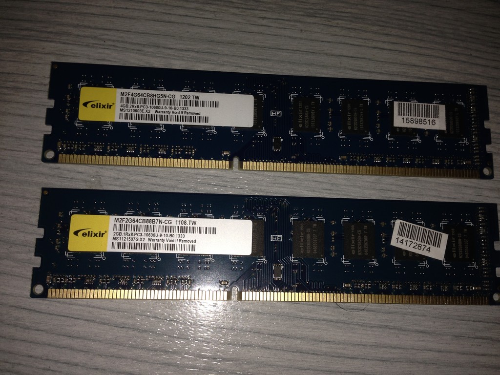  SATILIK ELİXİR MARKA 6GB DDR3 1333MHZ RAM