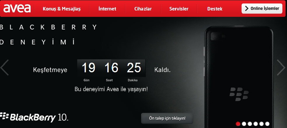  BlackBerry Z10 çok yakında Avea’da!