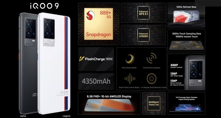 iQOO 9 duyuruldu: Snapdragon 888+ ve gimbal kamera