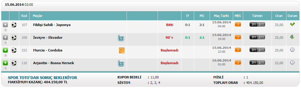  Bu Kupon Tutarmı ? ( içeri ) !