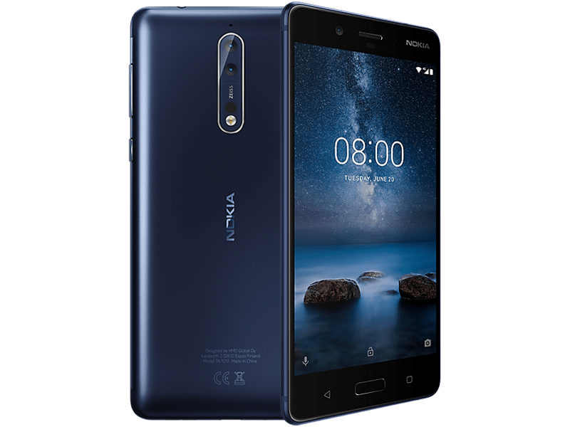 2039 TL Nokia 8/NFC/Snpdrgn835/64GB ROM/4GB RAM/13MP ZEISS DUAL ARKA/13MP ÖN/5.3"(1440x2560)