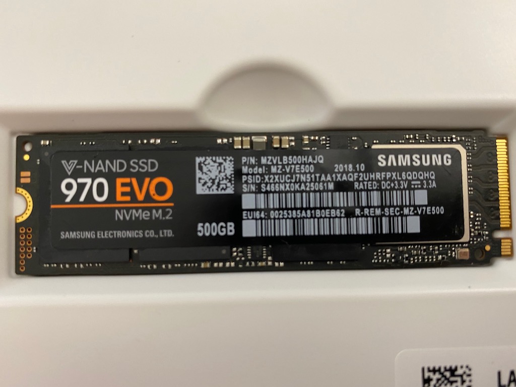 ... SATILdı ...  Samsung 500 GB 970 EVO MZ-V7E500BW M.2 PCI-Express 3.0 SSD / Türkiye Garantili