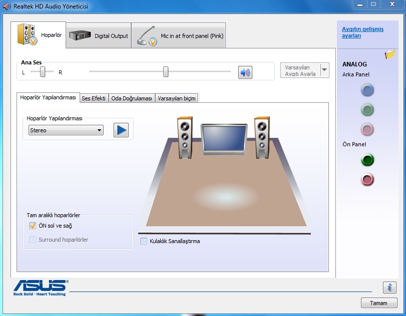  Anakartımdan ses alamıyorum yardım..