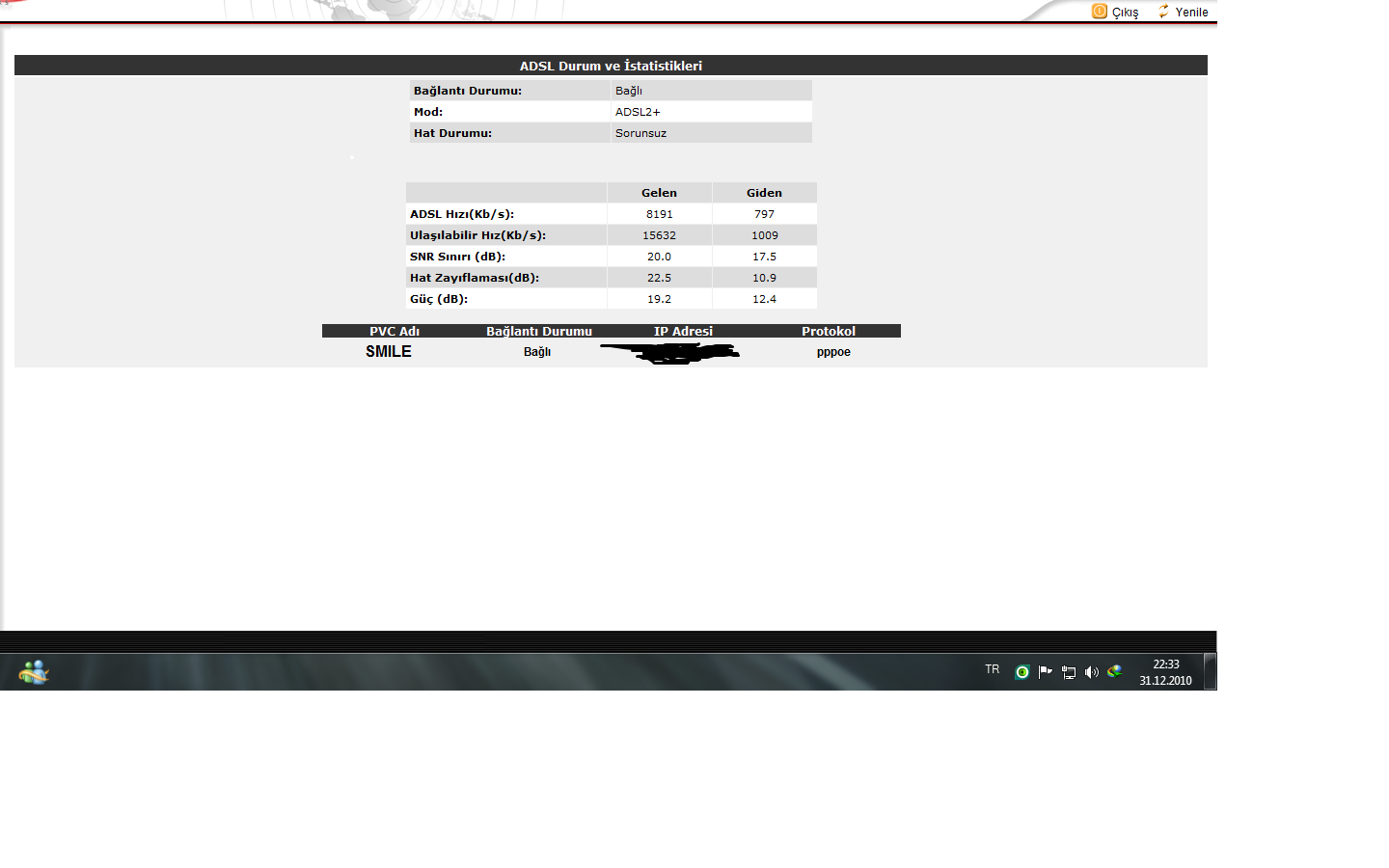  ADSL2+ 16 MBİT HIZ TESTLERİ MODEM DEĞERLERİ VE PROBLEMLERİ [GENEL BAŞLIK]