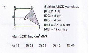  Geometri Soruları Çözümü Lazım Acill.